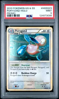 2010 POKEMON HEARTGOLD & SOULSILVER PROMO #HGSS23 PORYGON2-HOLO PSA 9 - Image 1