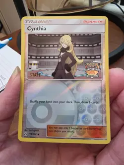 Pokemon Regionals Promo Holo Staff Stamped Cynthia 119/156 - Image 1