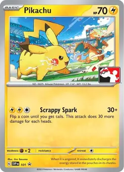Moderately Played Pikachu - SVP101 - SVP Black Star Promos (Play! Pokemon) Pokem - Image 1