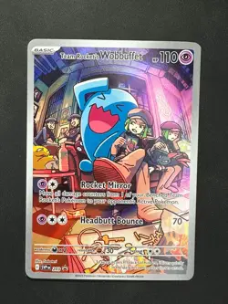 TEAM ROCKET'S WOBBUFFET 203 PROMO SCARLET & VIOLET POKEMON NM - Image 1