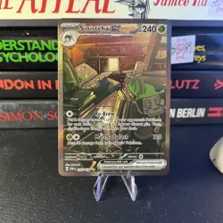 Pokemon TCG Sinistcha Ex Twilight Masquerade 210/167 Special Illustration Rare - Image 1
