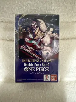 One Piece CCG The Azure Sea’s Seven Double Pack Set 9 Sealed Booster Packs New - Image 1