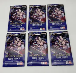 THE AZURE SEA'S SEVEN ONE PIECE OP14 BOOSTER PACK LOT OF 6 NEW SEALED - Image 1
