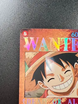 [NM] Monkey D Luffy ONE PIECE Japanese ST01-012 SR WANTED letter Mighty Enemies - Image 4