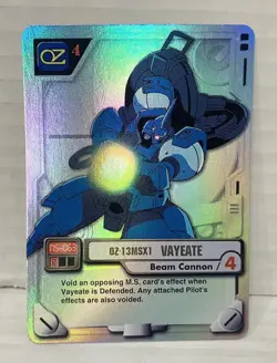 Gundam Wing M.S. War MS-063 Vayeate HOLO TCG Trading Card Game Card English - Image 2