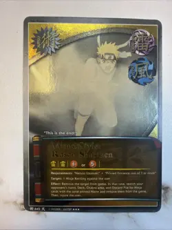 CCG Wind Style Rasen Shuriken Holo Jutsu Card - Near Mint - Original Print - Image 2