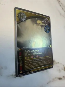 CCG Wind Style Rasen Shuriken Holo Jutsu Card - Near Mint - Original Print - Image 4