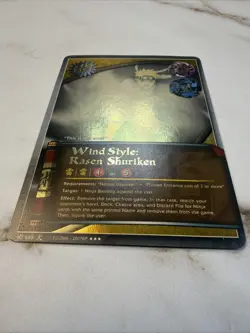 CCG Wind Style Rasen Shuriken Holo Jutsu Card - Near Mint - Original Print - Image 5