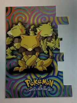 2000 Topps Pokemon TV Animation Series 2 #63 Abra (C) Die Cut Card EV7 of 12 - Image 1