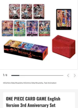 PREORDER ONE PIECE CARD GAME English Version 3rd Anniversary Set - Image 1