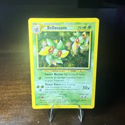 Pokemon TCG 2000 Neo Genesis Holo Rare Card Bellossom 3/111 LP - Image 1