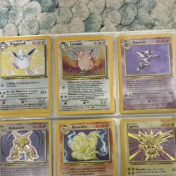 Pokemon TCG Base Set Holo Rare Card Lot Wizards of the Coast 1999 9 Cards - Image 2