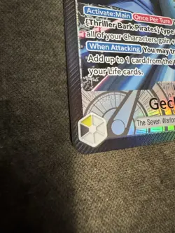 Gecko Moria OP14-080 (Alt Art) The Azure Sea's Seven Foil Leader Card, ENGLISH - Image 5