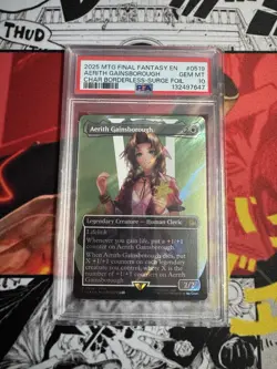 Aerith Gainsborough (Borderless) (Surge Foil) Final Fantasy 0519 PSA 10 - Image 1