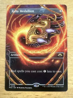 MTG Ruby Medallion Modern Horizons 3 0348 Borderless Rare - Image 1