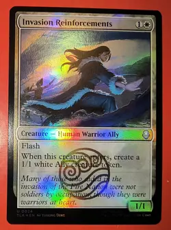 MTG: AVATAR, THE LAST AIRBENDER, INVASION REINFORCEMENTS, FOIL, UNC. NM,C0024 - Image 1
