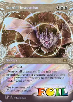 Starfall Invocation (Showcase) 0298 MTG Bloomburrow Rare NP Foil - Image 1