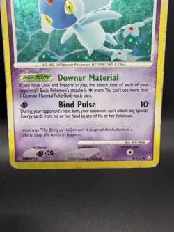 Pokemon TCG Azelf 4/123 Mysterious Treasures Diamond & Pearl Holo Rare - Damaged - Image 4