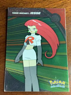 2000 Topps Pokemon TV #HV2 Jesse (C) Silver Foil FREE COMBINED SHIP - Image 1