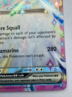 Pokemon TCG: 2025 Vaporeon EX 023/131- DOUBLE RARE-Prismatic Evolutions - Image 3