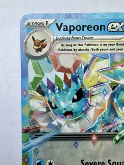 Pokemon TCG: 2025 Vaporeon EX 023/131- DOUBLE RARE-Prismatic Evolutions - Image 5