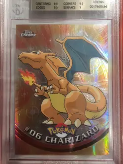 Topps Chrome Charizard SPECTRA Pokemon HOLO 2000 BGS 9.5 POP 9 - Image 3