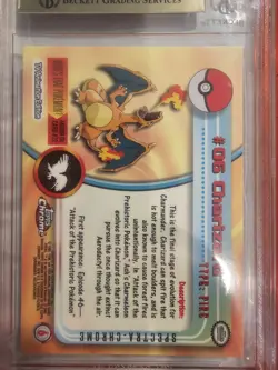 Topps Chrome Charizard SPECTRA Pokemon HOLO 2000 BGS 9.5 POP 9 - Image 4