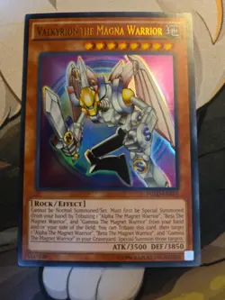 Yugioh! Valkyrion the Magna Warrior - Unlimited ed Ultra Rare - YGLD-ENB01 - LP - Image 1