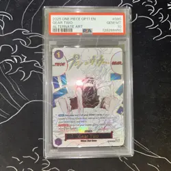 2025 One Piece A Fist of Divine Speed Gear Two Alternate Art #OP11-080 PSA 10 - Image 1