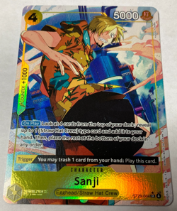 One Piece TCG Sanji ST29-004 Full Art Starter Deck 29 Egghead Alt Art - Image 1