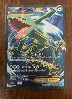 Pokemon TCG Rayquaza EX Full Art Holo Ultra Rare Card 104/108 Roaring Skies - Image 1