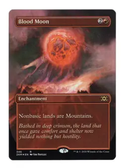 MTG English Borderless Blood Moon NM Foil Double Masters - Image 1