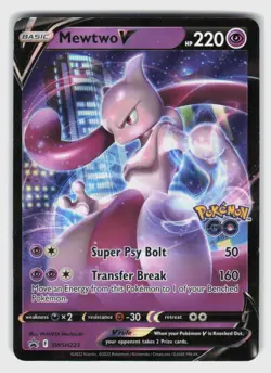 SWSH: Sword & Shield Promo Cards #SWSH223 Mewtwo V Holo - Image 1