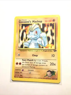 GIOVANNI'S MACHOP - 72/132 - Gym Challenge - Pokemon Card - LP - Image 1