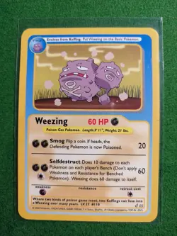 FUNSKOOL Weezing d05 Rare Indian Black Hole Pokemon Card - Image 1