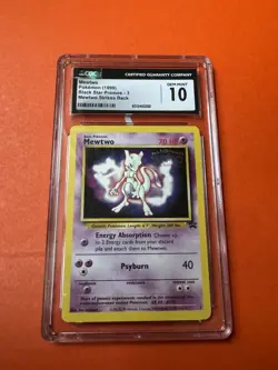 CGC 10 GEM MINT Mewtwo # 3 WB Movie WOTC Black Star PROMO Pokemon Card - Image 3