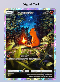 (Digital Card) Charmander Full-Art 1⭐, Pokemon TCG Pocket, English - Image 1