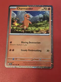 Charmander 004/165 MEW EN-151 Cosmos Holo Promo Pokemon Card - Image 1