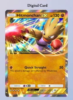(Digital Card) Hitmonchan EX, Pokemon TCG Pocket, English - Image 1
