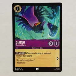 Diablo 49/204 Disney Lorcana Azurite Sea Regular Uncommon Card NM - Image 1