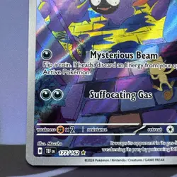 Pokemon TCG Gastly 177/162 Temporal Forces Illustration Rare Holo Card #2 - Image 2