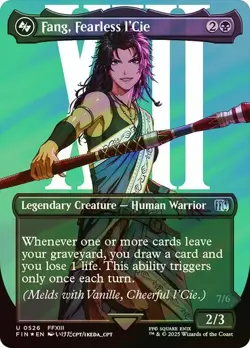 Fang, Fearless l'Cie SURGE FOIL BORDERLESS - 0526 - Final Fantasy FIN MTG - Image 1