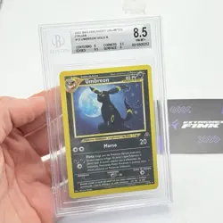 CARTA POKEMON UMBREON HOLO 13/75 - ITA - NEO DISCOVERY - BECKETT / BGS 8,5 - Image 2