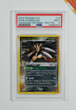 Pokemon PSA 9 Dark Sandslash #18 Rev Foil EX Team Rocket Returns 2004 English - Image 1