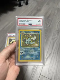 Pokemon 1999 Jungle Vaporeon Holo #12 PSA 9 - Image 1