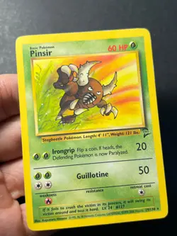 Pinsir 29/130 Non Holo Rare Base Set 2 - Pokemon Card WOTC LP - - Image 3