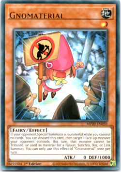Gnomaterial - MP20-EN050 - Ultra Rare - 1st Edition Yugioh - Image 1