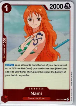 Nami OP01-016 English Romance Dawn - One Piece Card - NM - Image 1