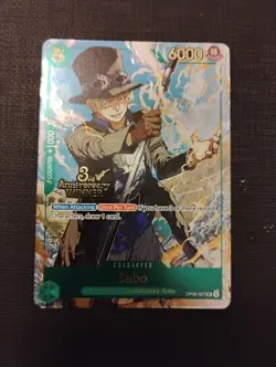 One Piece TCG Sabo 3rd Anniversary Winner Foil Promo OP09-027 NM - Image 1