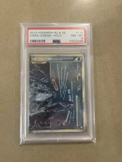 PSA 8 Lugia Legend Bottom Half 114/123 HG & SS Graded Pokemon Card - Image 1